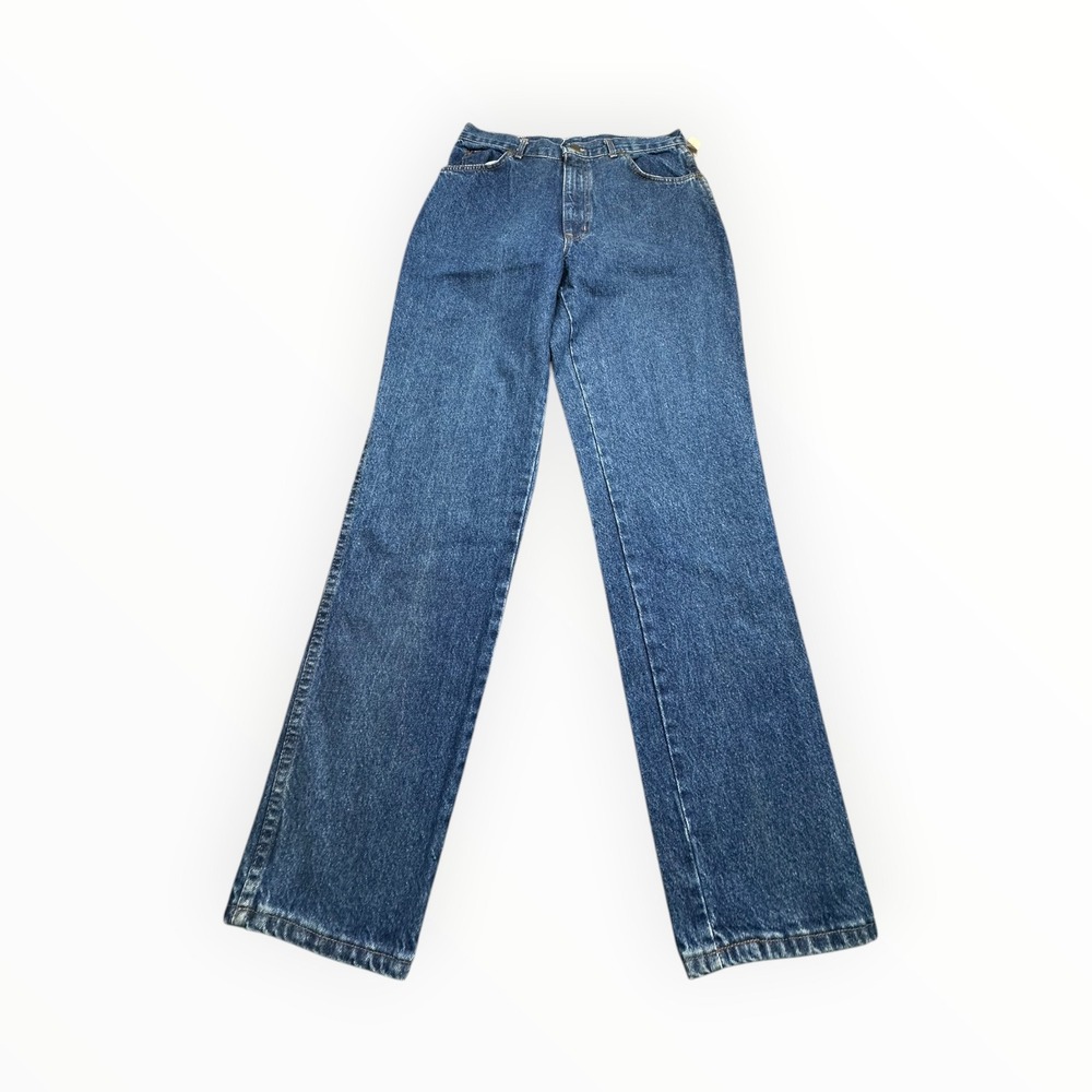 Chic Jeans Women‎ 15 Blue Vintage High Waisted Straight Leg Made in USA Denim